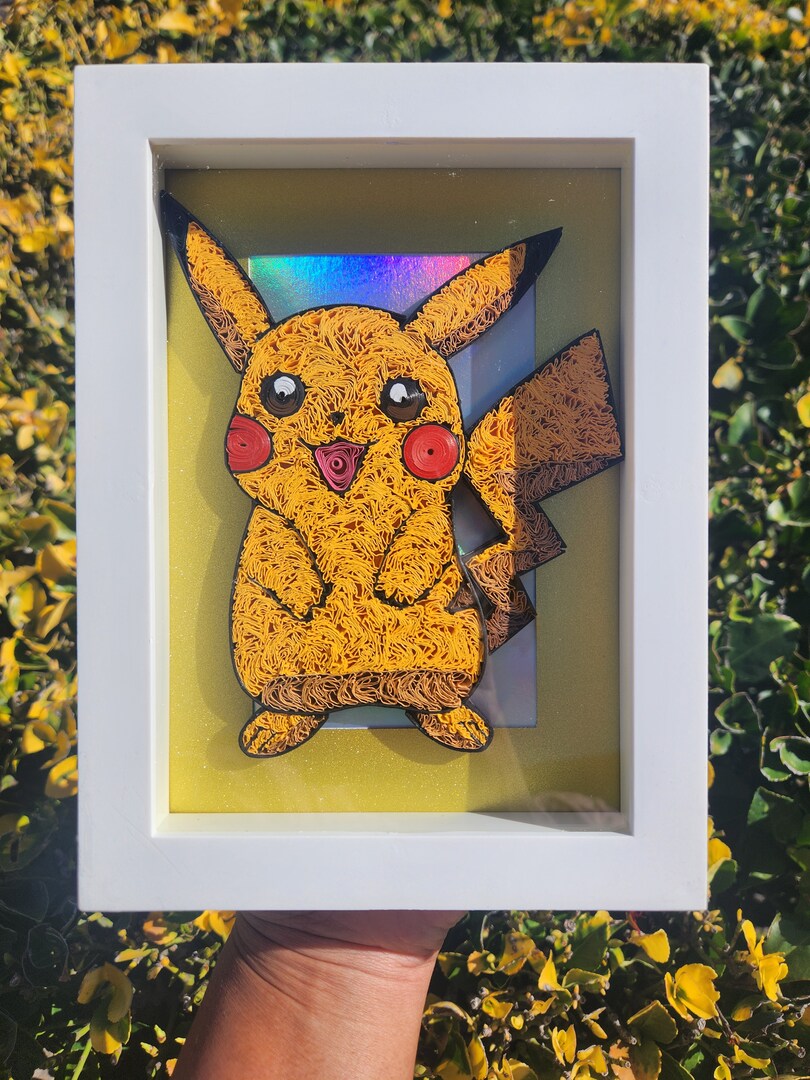 shadowbox pokemon cards Custom Trading Card Personalized Shadow Box - Diorama Commission - 3D Wall Art Framed Pokemon Card - Retro Video Game, Geeky Gaming Gift